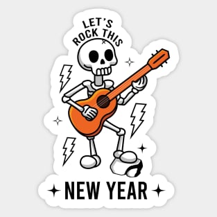 Let's Rock This New Year Sticker